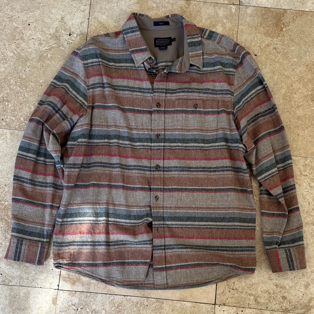 Pendleton Multicolor Striped Casual Shirt